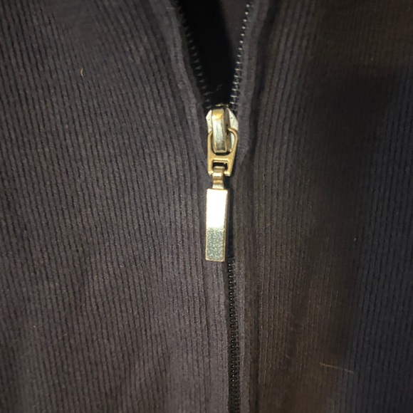 Karen Scott Dark Blue Women's Zip-Up Jacket - Picture 3 of 7